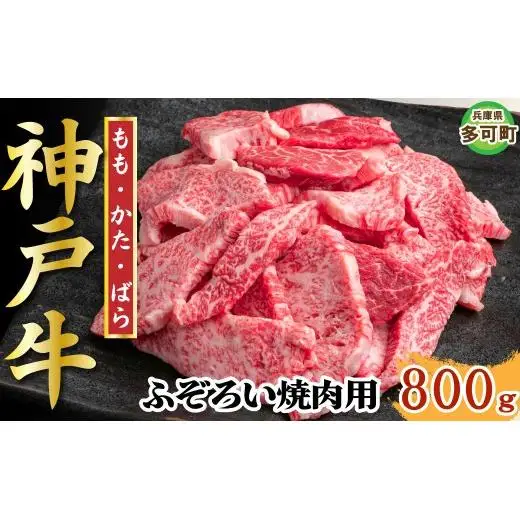 【訳あり】神戸牛 焼肉用（不揃い） 800g TKY1-2 [1205]