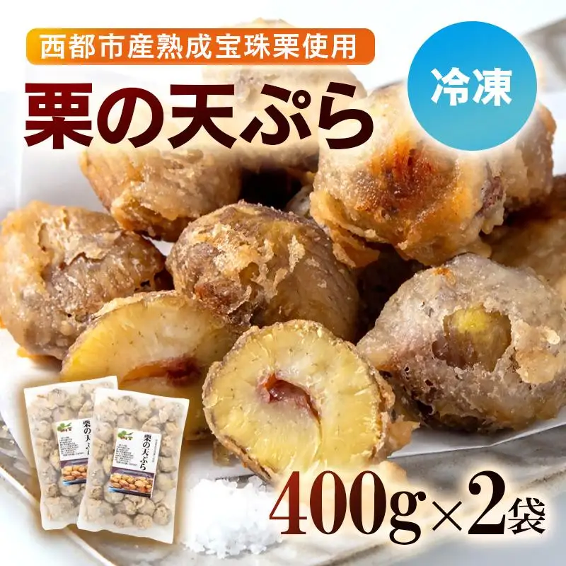 【先行予約】二度揚げ用！熟成栗の天ぷら 2パック 合計800g＜49-13a＞