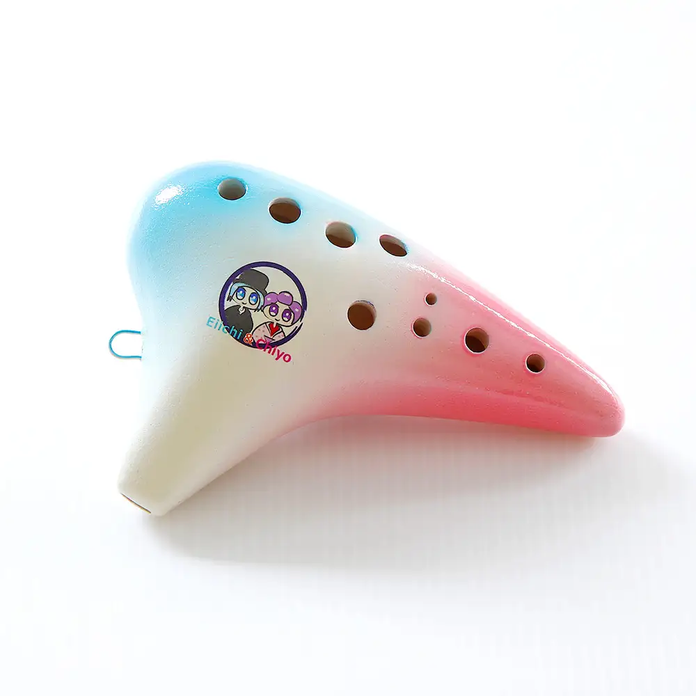 渋沢栄一オカリナ （ 陶器製 ） AC調 11ホール Made in Japan 渋沢栄一 オカリナ キャラクター NIGHTオカリナ 楽器 陶器