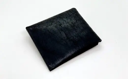 渋沢栄一翁 コンパクト財布 （ ブラック ） コンパクト フランス革 財布 小物 牛革 革 革製品 収納 収納品