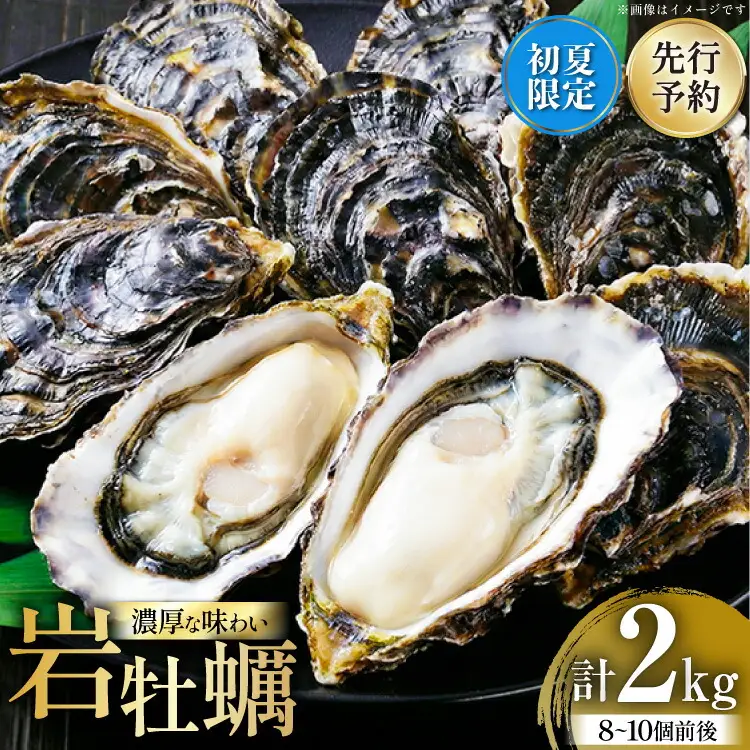 【期間限定発送】 殻付き牡蠣 生食可 生牡蠣 約2kg 8～10個前後 [北川水産 長崎県 平戸市 hr42bgy400230]