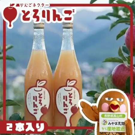 りんごジュースネクター「とろりんご」720ml×2本【1717841】