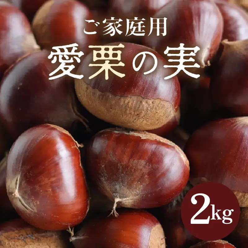 【先行予約】《数量限定》愛栗の実 ご家庭用 2kg 新鮮 栗 甘栗 ※2026年9月下旬より順次発送予定 [aw042-a008]