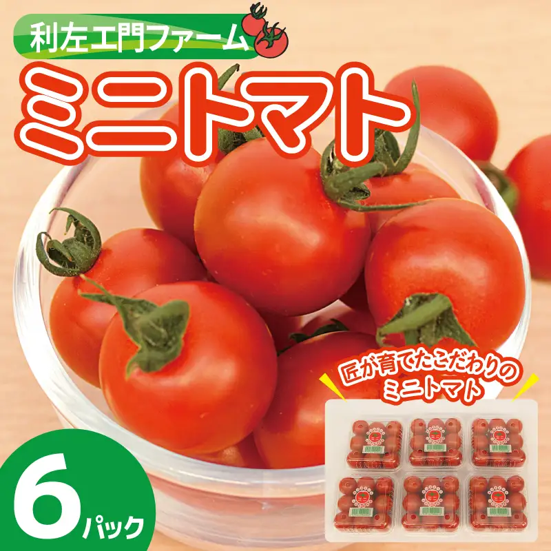 泉州産 新鮮ミニトマト 6パック 約1kg
