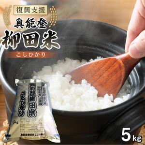 【復興支援】【令和7年度産】奥能登柳田米こしひかり5kg