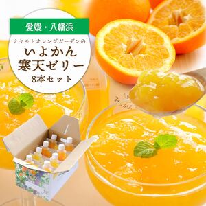 愛媛から「いい予感」♪ はじける香り いよかん寒天ゼリー 8本セット【C25-23】【1255530】 YWTAP016