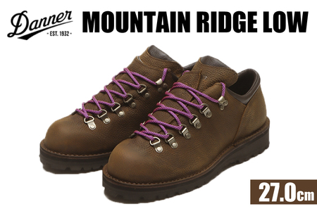 DANNER 紳士靴 マウントリッヂ ロー BROWN ブラウン【27.0cm】 [STUMPTOWN渋谷店 石川県 志賀町 sk17jkf70291-6]