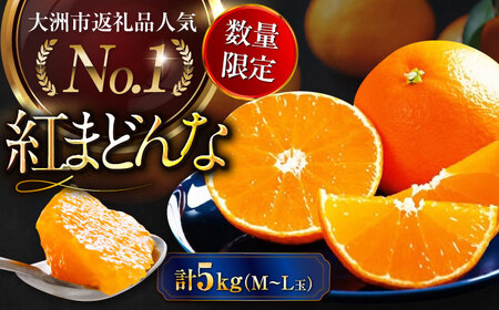紅まどんな（家庭用）約5kg （24玉-30玉）紅まどんな[AGAO009]