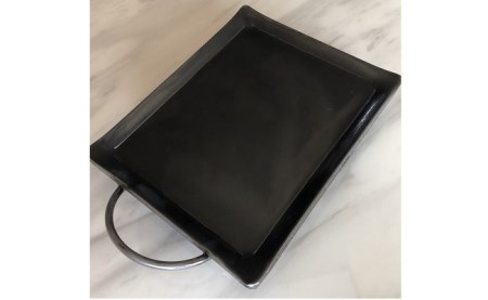 バーベキュー用 極厚鉄板 1人用 （約210mm×170mm） | カナメ工業 鉄板 ソロキャンプ ソロキャン キャンプ アウトドア BBQ M12S118