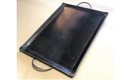 バーベキュー用 極厚鉄板 グループ用 （約500mm × 380mm）  | カナメ工業 鉄板 キャンプ用品 アウトドア用品 キャンプ アウトドア BBQ