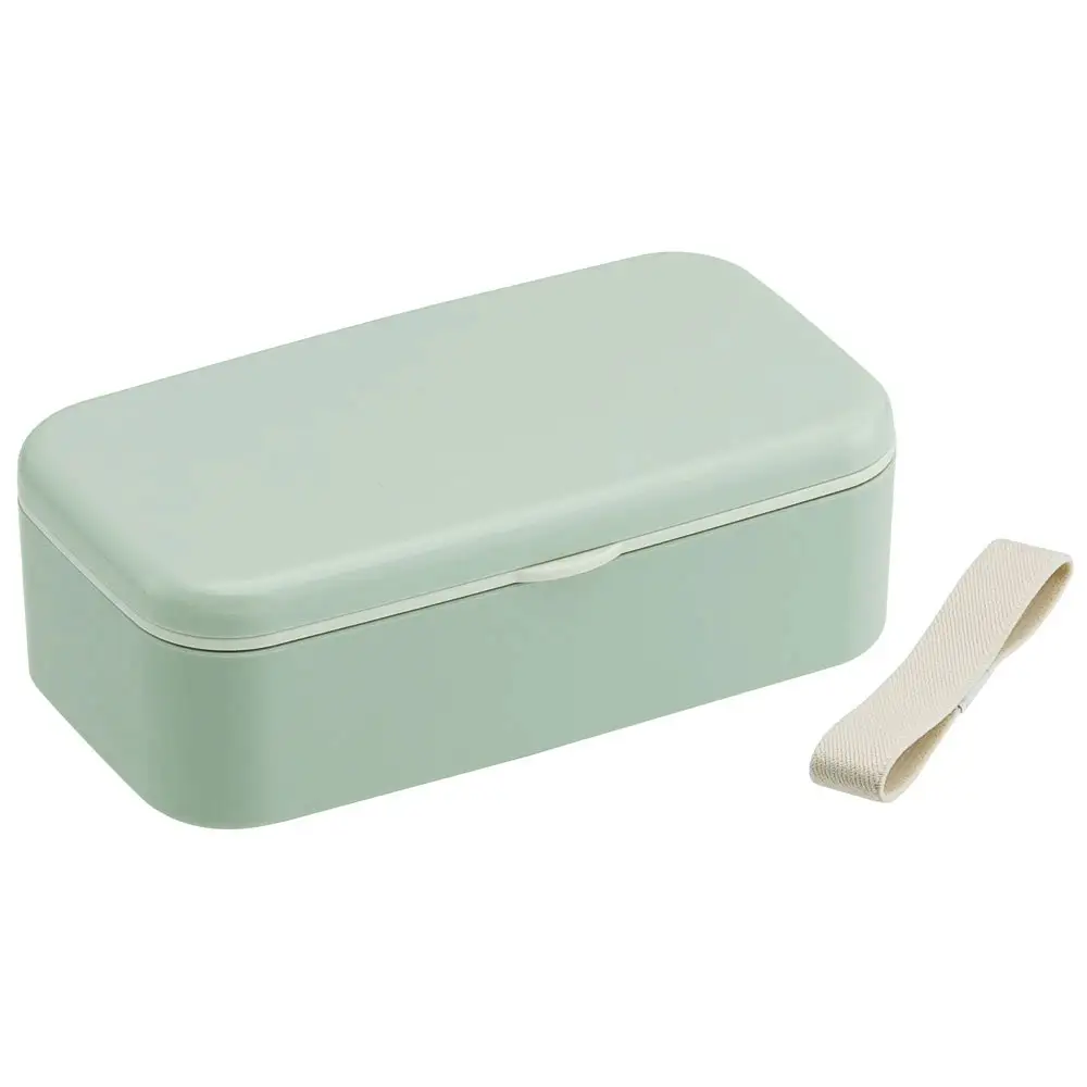 箸付き 弁当箱 600ml 1段 バイオマス PLB6HB セピア カラー グリーン 奈良県奈良市 skt100 スケーター 668371