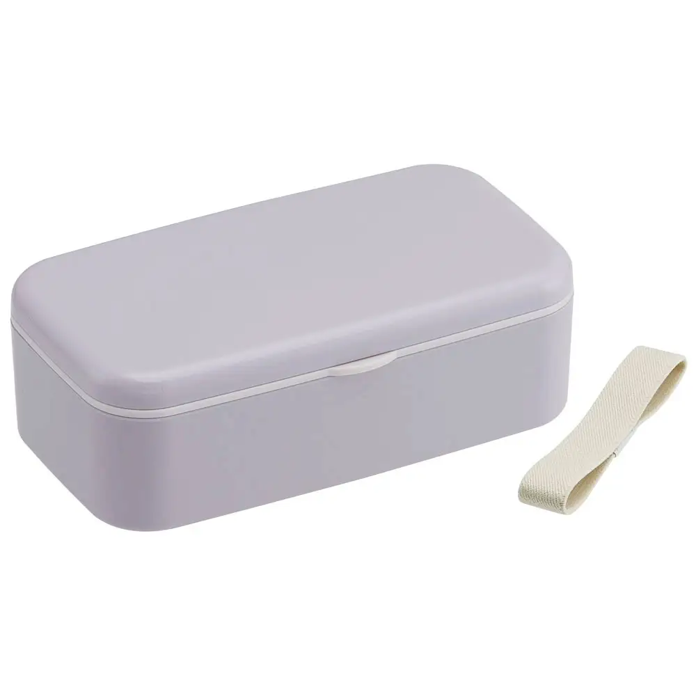 箸付き 弁当箱 600ml 1段 バイオマス PLB6HB セピア カラー ラベンダー 奈良県奈良市 skt101 スケーター 672491