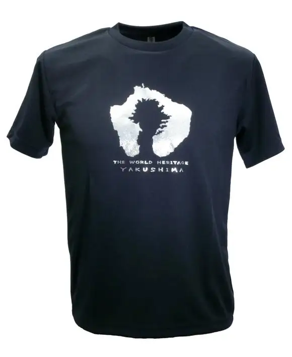 やくＴ（屋久島Ｔシャツ）・島＆縄文杉＜ネイビー／サイズS＞