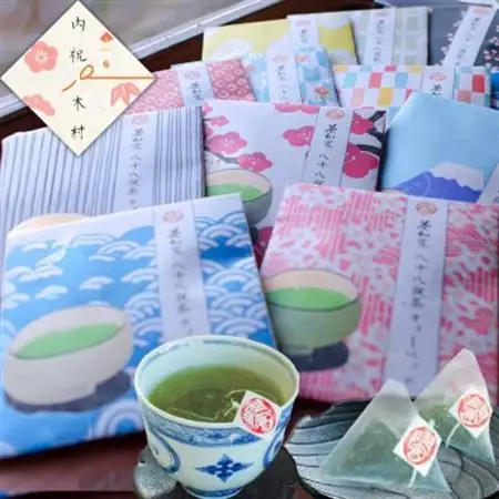 お茶旅 かわいい和柄たとう包み 八八茶ティーバッグ2包×30個【配送不可地域：離島・沖縄県】【1691301】