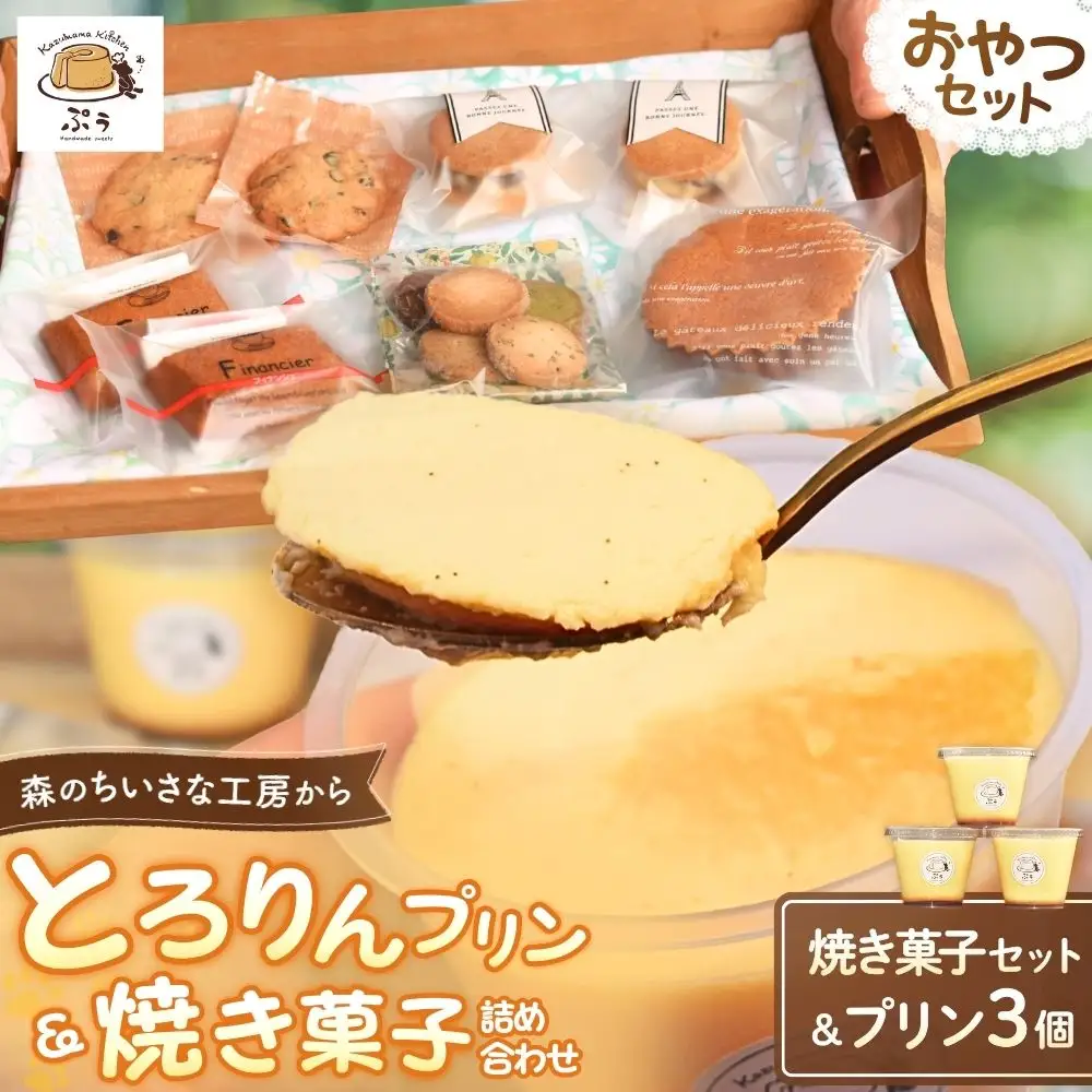 とろりんプリンと焼き菓子の詰め合わせセット　kkp004【kkp004】