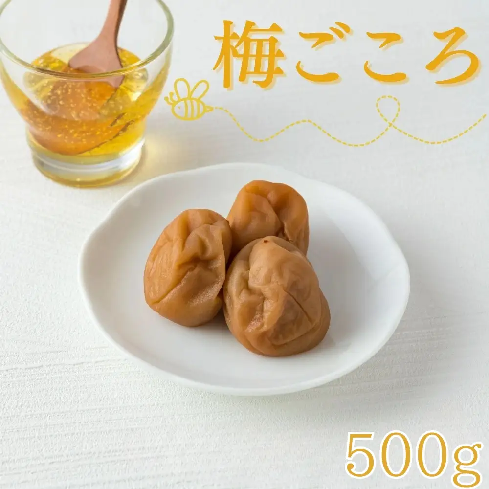 ご家庭用梅干し　梅ごころ　500g / みなべ町 梅干 うめぼし ウメ はちみつ梅 はちみつ入り はちみつ漬け 家庭用 紀州南高梅 南高梅 簡易包装 お弁当 おにぎり【mrt003】