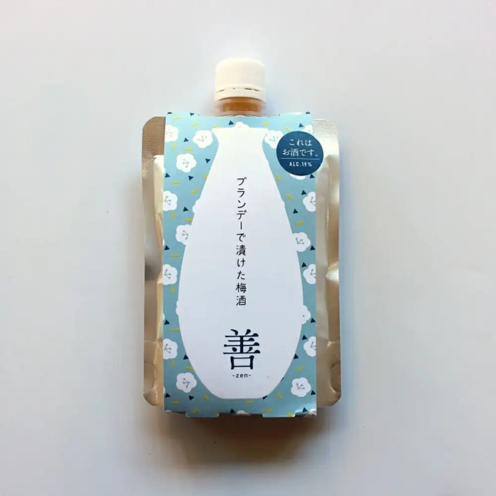 うめよし梅酒　善-ZEN-ブランデーベース　140mlパック×3個／アルコール度数19％　 【maruni055】