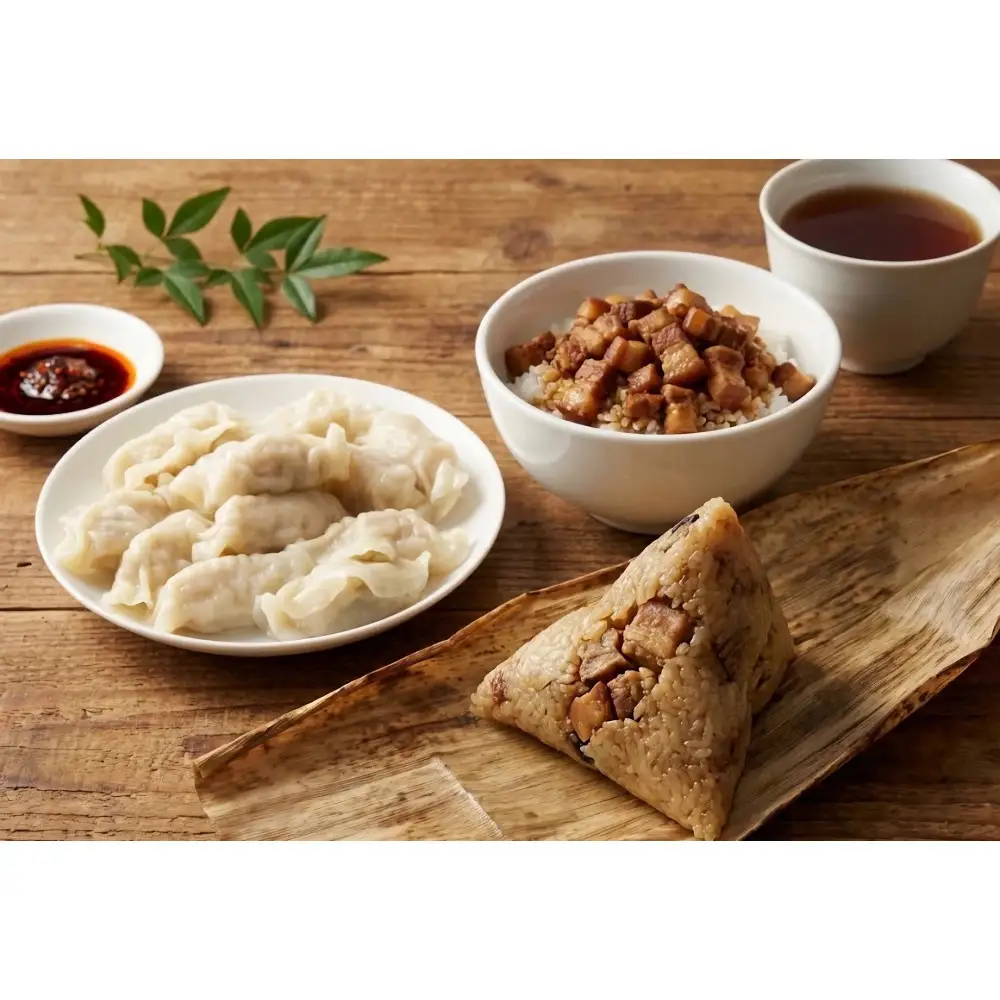 【台湾味】台湾グルメセット（海老・ニラ水餃子／魯肉飯／肉ちまき）