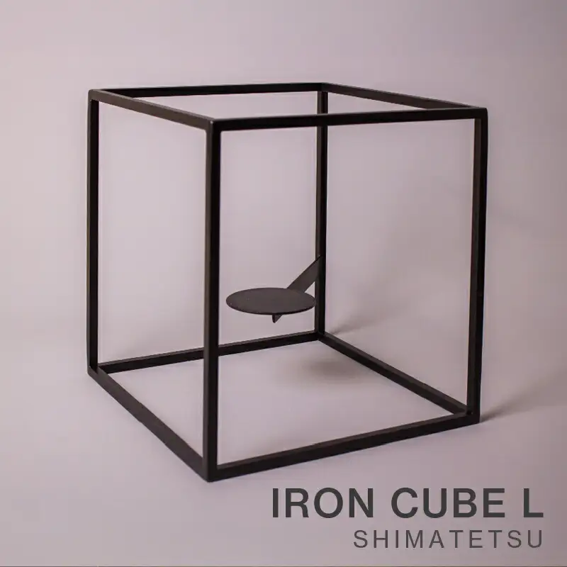 IRON CUBE L | アイアン 無垢 鉄 アメリカン DIY フレーム ミニマル インテリア 高知県 南国市