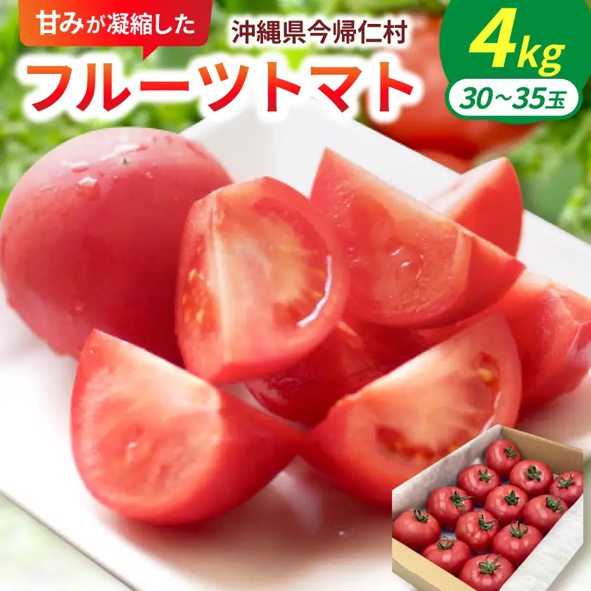 【2027年2月中旬から順次発送】甘みが凝縮したフルーツトマト4.0kg(30玉～35玉)【1726085】