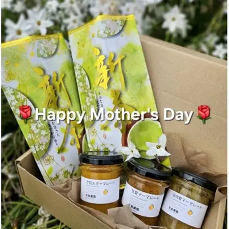 【母の日ギフト】相模湾を望む畑より柑橘農家のマーマレード3種セット＆初摘み新茶2袋をお届け!【配送不可地域：離島・沖縄県】【1728332】