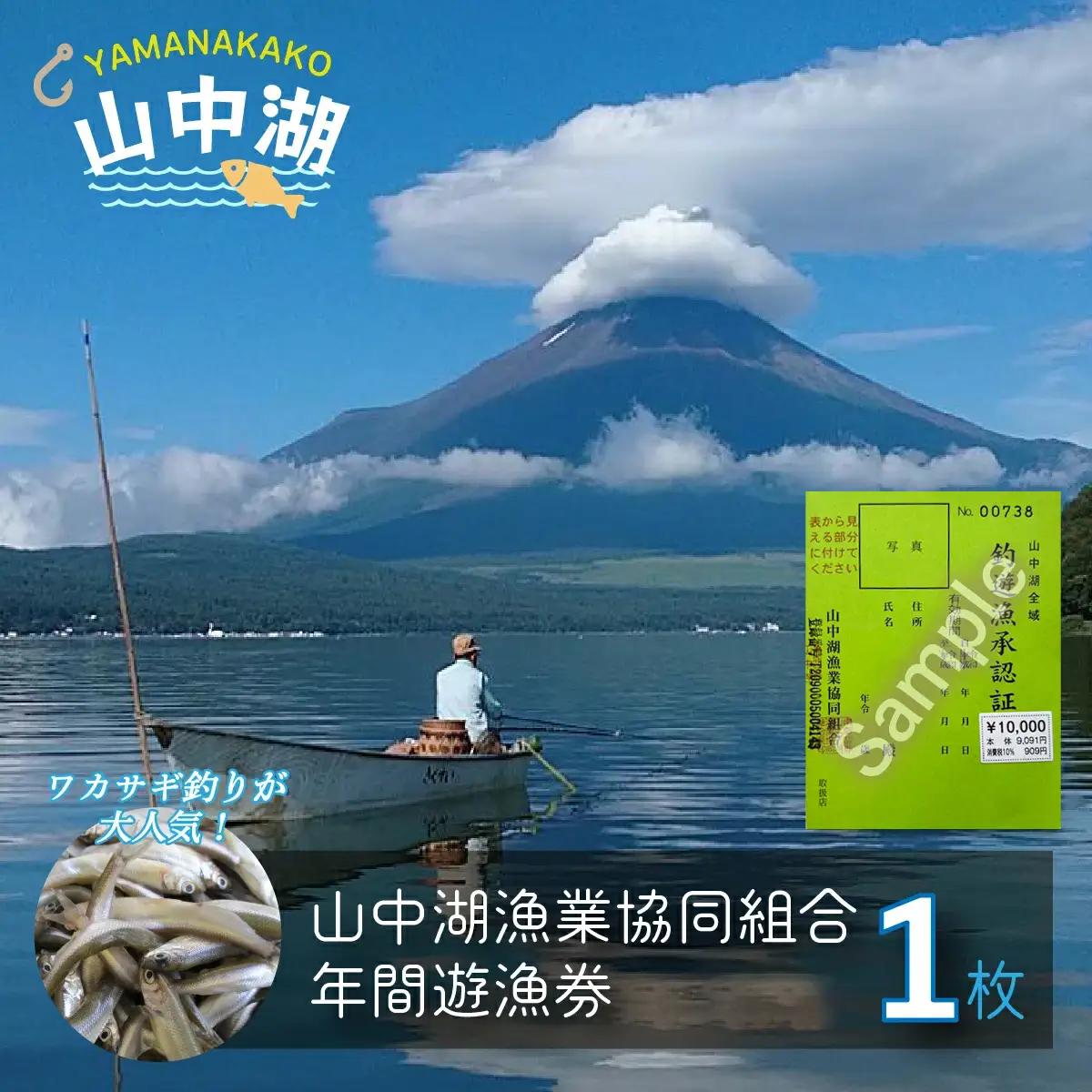 【ふるさと納税】【山中湖漁業協同組合】年間遊漁券(一般)  YR004