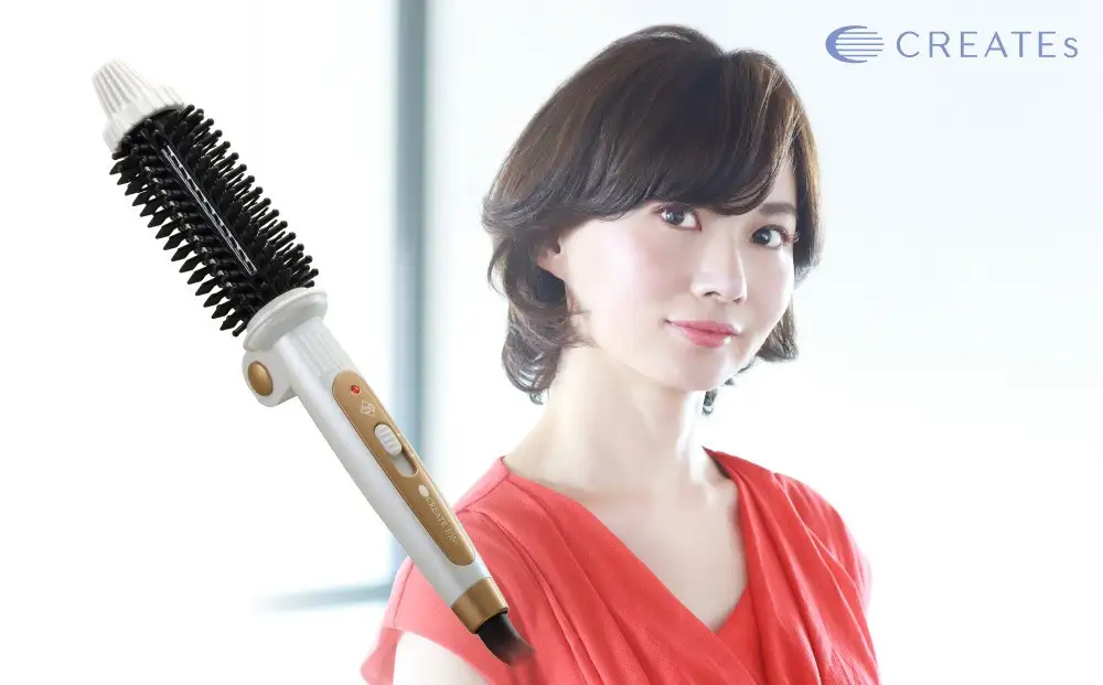 ロールブラシアイロン クレイツ ヘアアイロン カール ロールブラシキャッチ＆カール 26mm RCIR-G26FP ロールブラシ コテ アイロン 美容 美容家電 日用品 家電 サロン ヘアケア 折りたたみ 携帯用 持ち運び 旅行 コンパクト 博多 福岡市