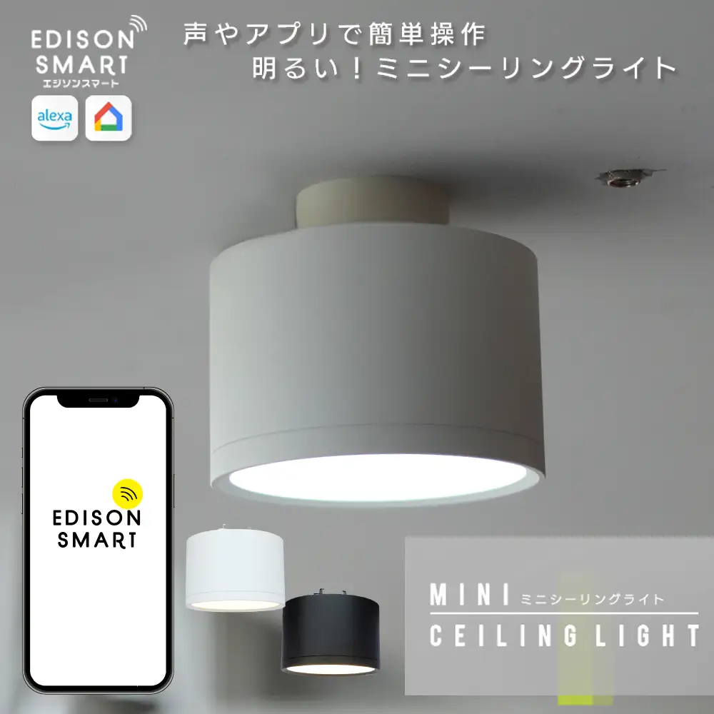 エジソンスマート ミニシーリングライト 引掛けシーリング用 福岡市 ホワイト