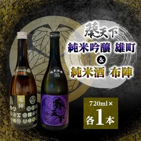 葵天下　純米酒布陣 ＆ 55%純米吟醸雄町　720ml　計2本セット　遠州山中酒造【配送不可地域：離島・沖縄県】【1600395】