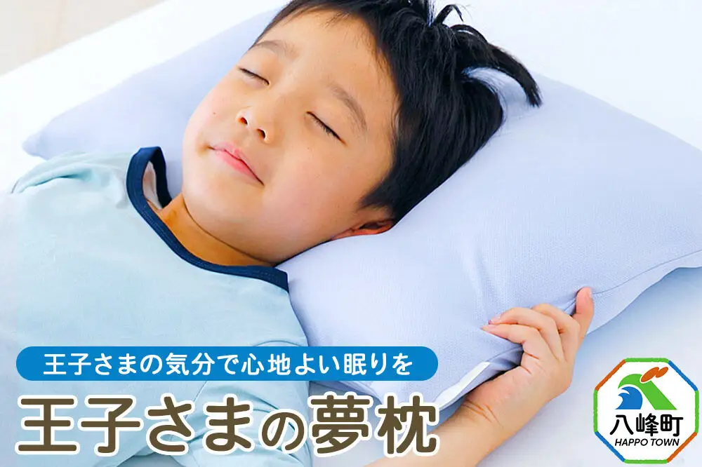 王子さまの夢枕  カバー付き ブルー まくら 枕 ピロー ビーズ 秋田県 八峰町