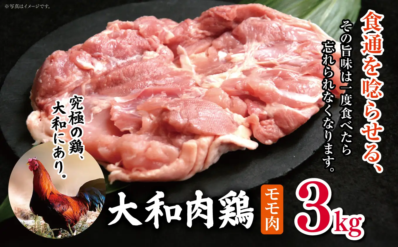 大和肉鶏 モモ肉 3.0kg | 国産 高品質 鶏肉 モモ肉 | 奈良県 五條市