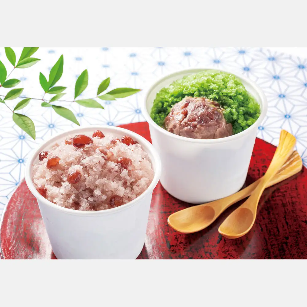 【甘党はち乃木】宇治金時・氷ぜんざいセット