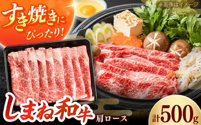 しまね和牛 肩ロース500ｇ（スライス）和牛 牛肉 赤身 焼肉 スライス / 島根県雲南市 / フジキコーポーレーション株式会社[AIEA002]
