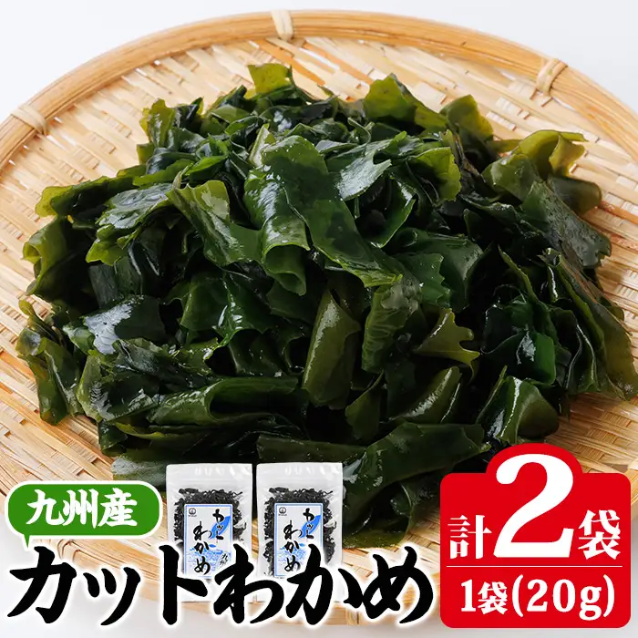 九州産 カットわかめ (計2袋・1袋20g入) 海藻 わかめ 味噌汁 みそ汁 サラダ 酢の物 スープ 国産 九州産 常温 大分県 佐伯市【CW32】【山忠】