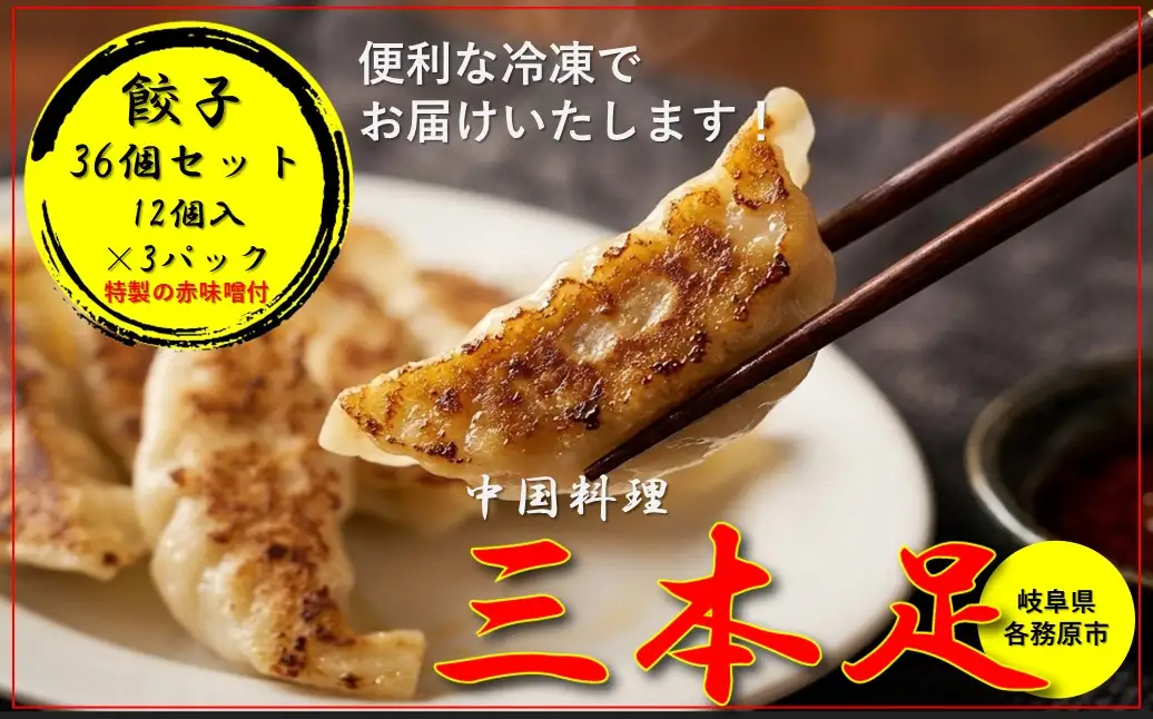 1243 中国料理「三本足」　餃子　36個