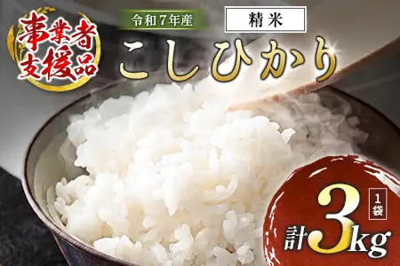 【事業者支援】 訳あり 米 国産 令和7年産 コシヒカリ 宮崎県産（3kg）