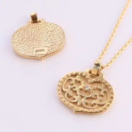 【Do_goods】 古墳時代の造形美　『心葉形杏葉』 ダイヤモンド ネックレス 659-871-D【配送不可地域：離島・沖縄県】【1490350】