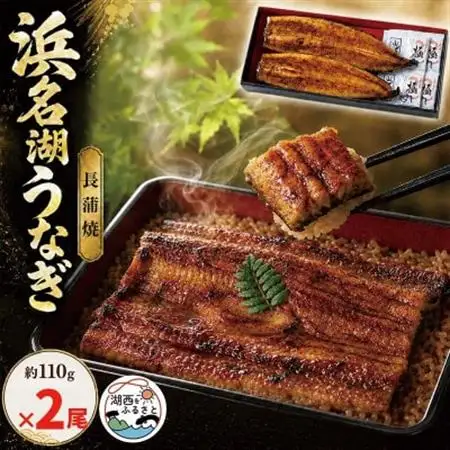浜名湖うなぎ　蒲焼2尾(約110g×2)　食品添加物不使用こだわりのタレ使用【配送不可地域：離島】【1730450】