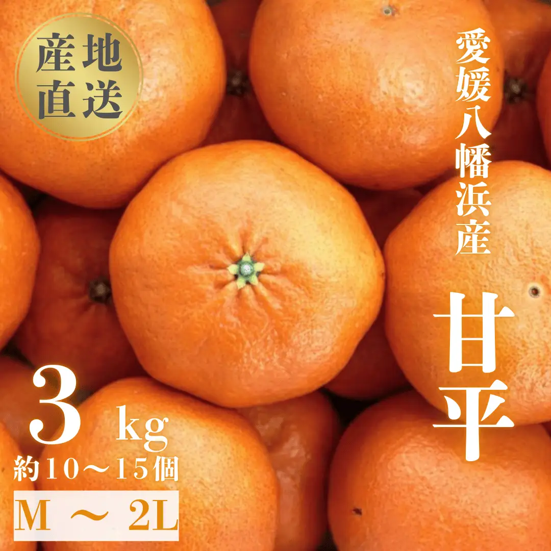＼ 愛媛が誇る 高級みかん 希少品種 / 甘平 (かんぺい) 3kg 【D20-5】【1094583】 YWTI005
