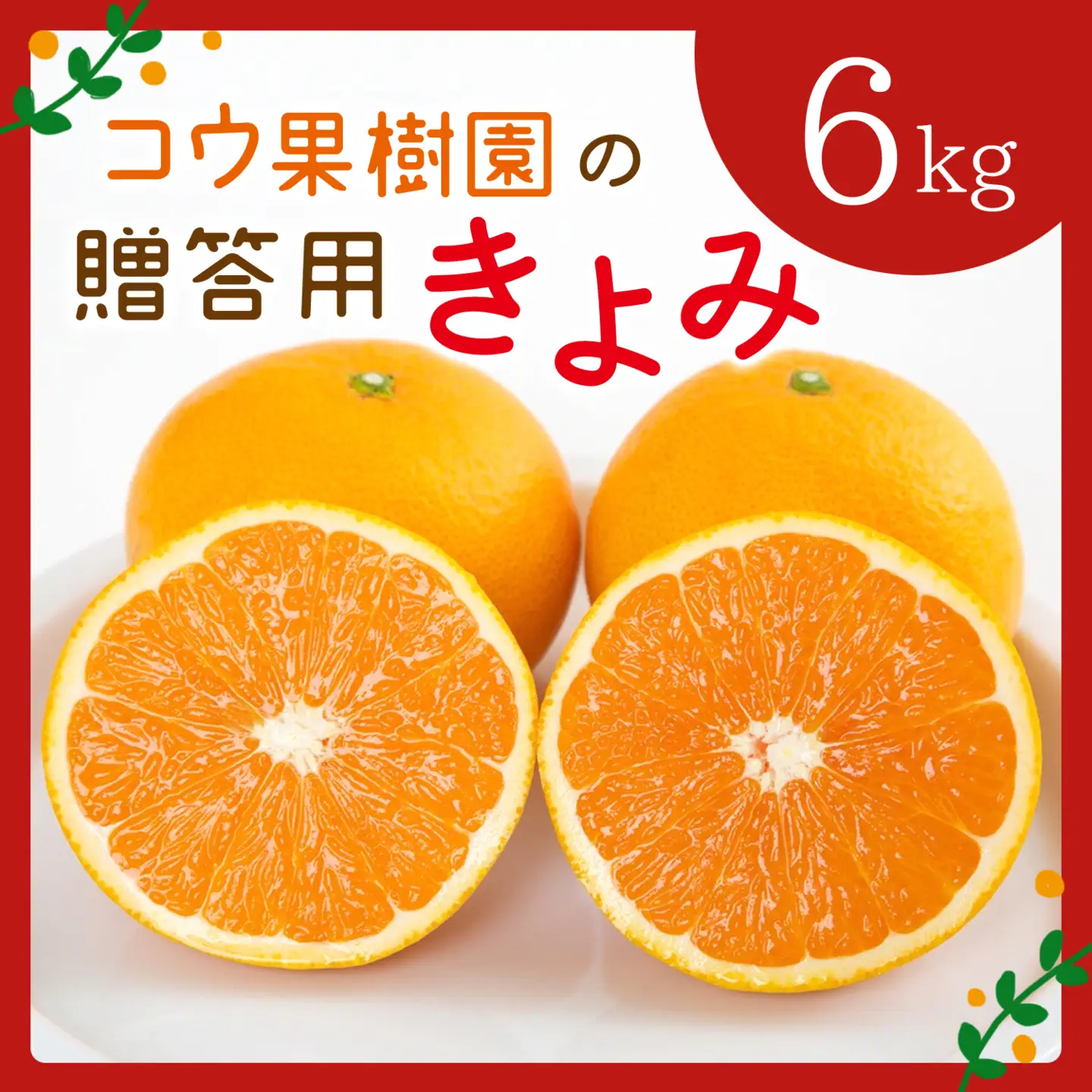 【先行受付】コウ果樹園の贈答用きよみ6kg【C33-36】【1457341】 YWTG018