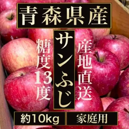 青森の誇り】青森直送サンふじりんご約10kg(家庭用/訳あり)【1729050