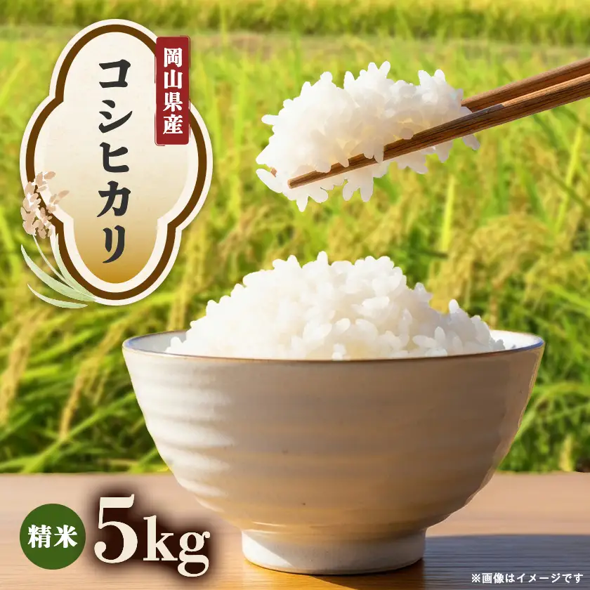 【先行受付】岡山県産『コシヒカリ』　[5kg×1袋(5kg)]【1726900】