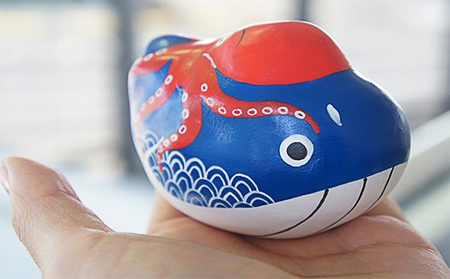 【 小豆島 】張り子　たこくじら　 民芸品 工芸品 伝統技術 