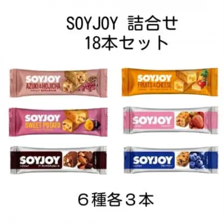 SOYJOY　18本セット(あずき・チョコ・ストロベリー・ブルーベリー・サツマイモ・ベイクドチーズ)【1731233】