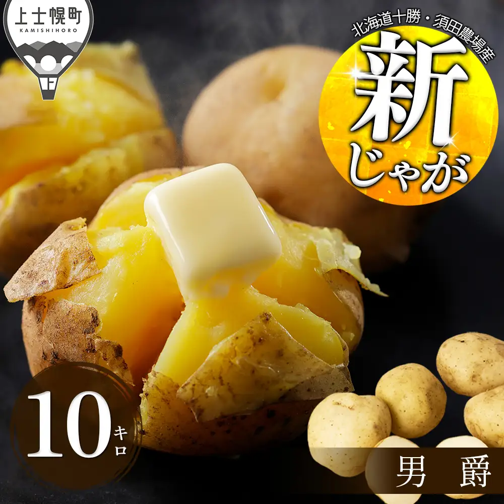 2026年産 先行予約 北海道産 新じゃが じゃがいも 男爵 10kg 北海道 上士幌町 須田農場 野菜 ジャガイモ 馬鈴薯 産地直送 ◆2026年9月中旬発送開始予定