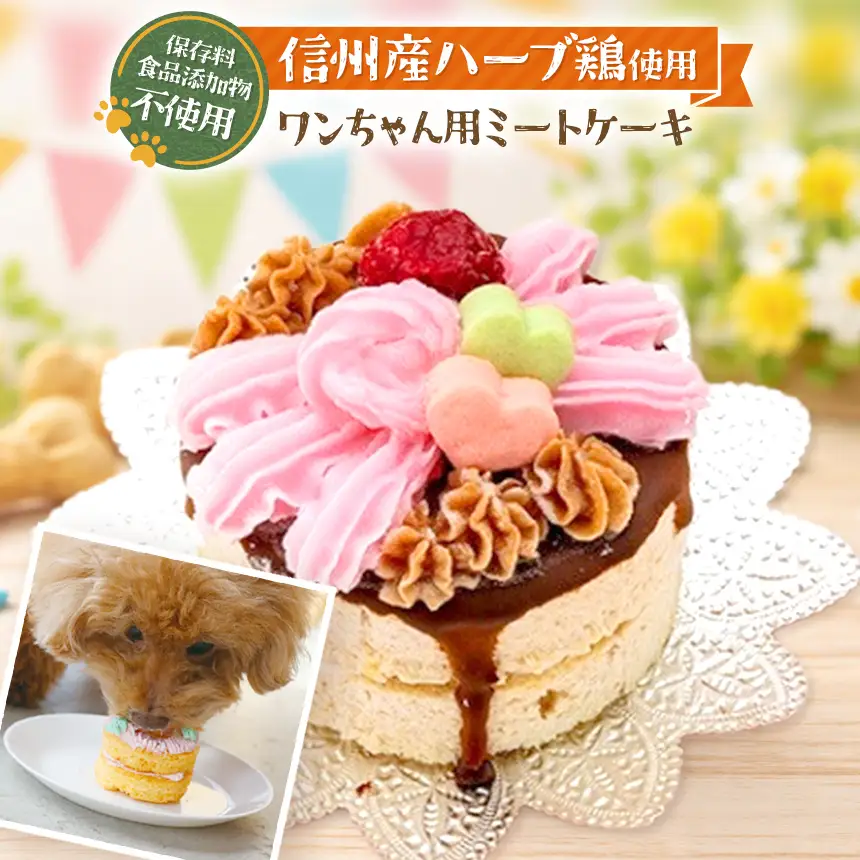 デコレーション ミート ケーキ ( 犬用 )