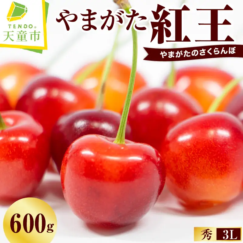 さくらんぼ ( やまがた紅王 ) 600g さくらんぼ 08-01-035