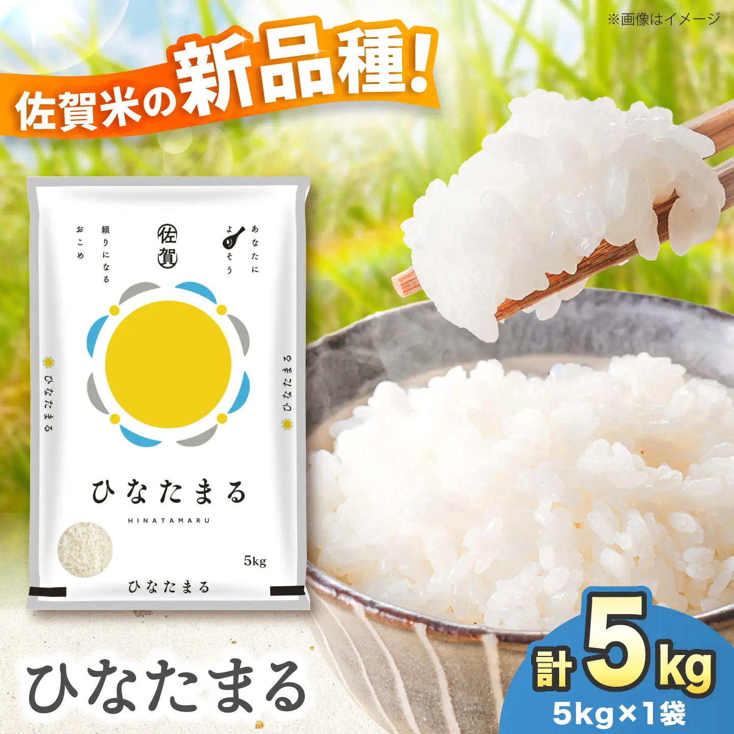 【令和7年産】ひなたまる 5kg（5kg×1）吉野ヶ里町 / 株式会社増田米穀[FBM046]