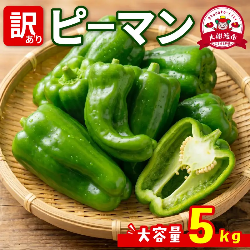 訳ありピーマン5kg [7-9月発送]