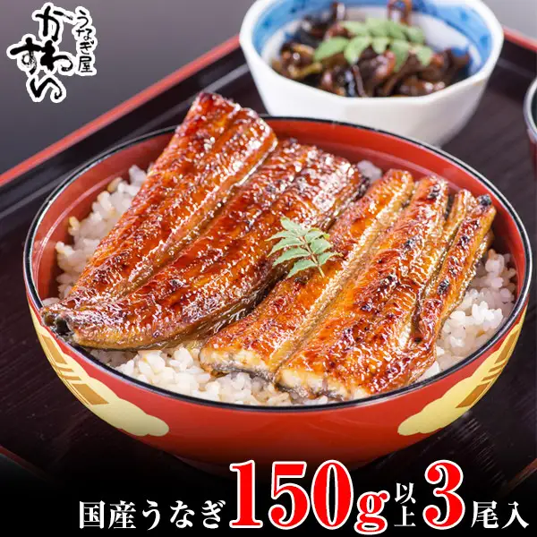 【丑の日用】国産うなぎ蒲焼き大サイズ3本セット(B1167-1) 